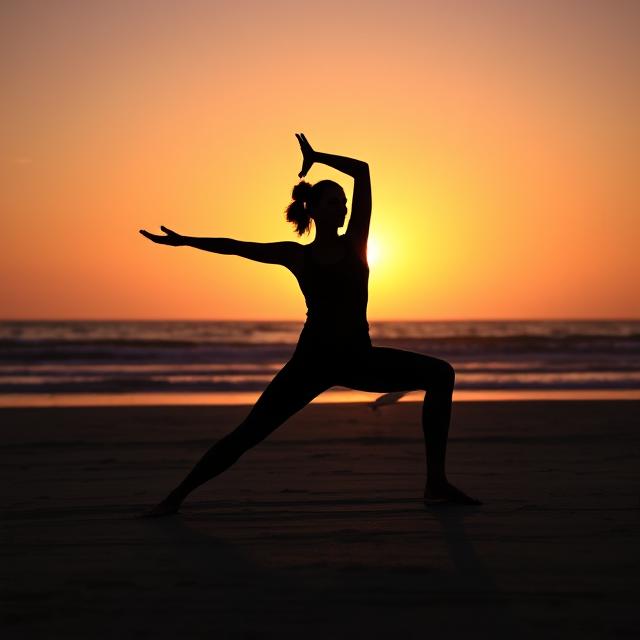 Estudio de yoga - ambiente tranquilo